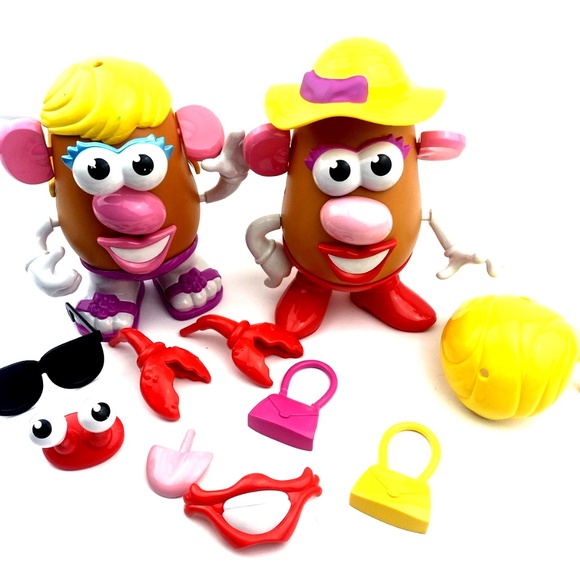 Mrs. Potato Head Toys Lot of 2 Children Kids Accessory 30pc Hasbro Parts - Picture 6 of 6
